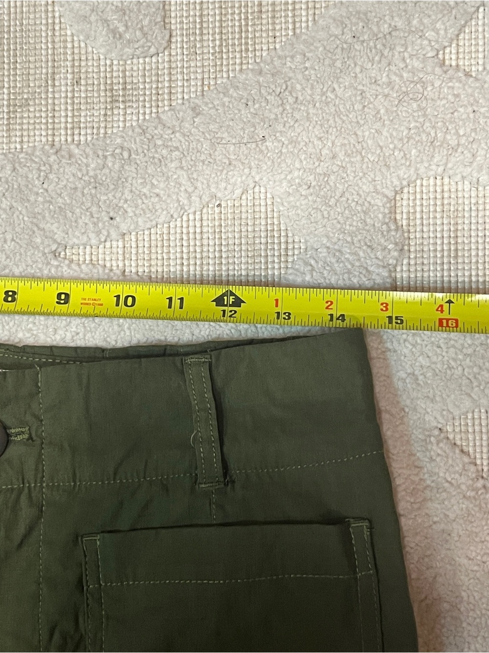 Anthropologie Maeve Womens 29 Colette Wide Leg Pants Olive Green Linen Viscose - Picture 6 of 9